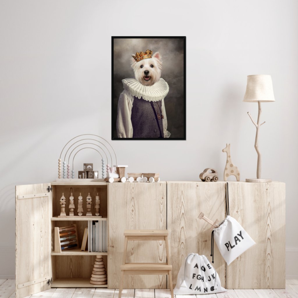 The Young Prince: Custom Pet Portrait - Paw & Glory - Dog Portraits - Pet Portraits