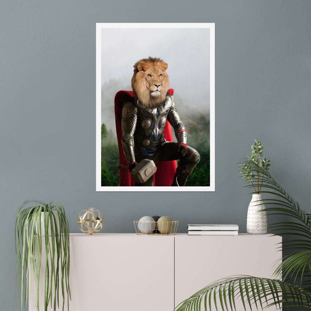 Thor: Animal Art Poster - Paw & Glory - Dog Portraits - Pet Portraits