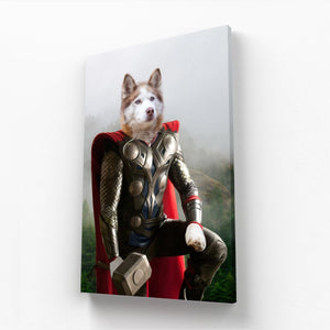 Thor: Custom Pet Canvas - Paw & Glory - Dog Portraits - Pet Portraits