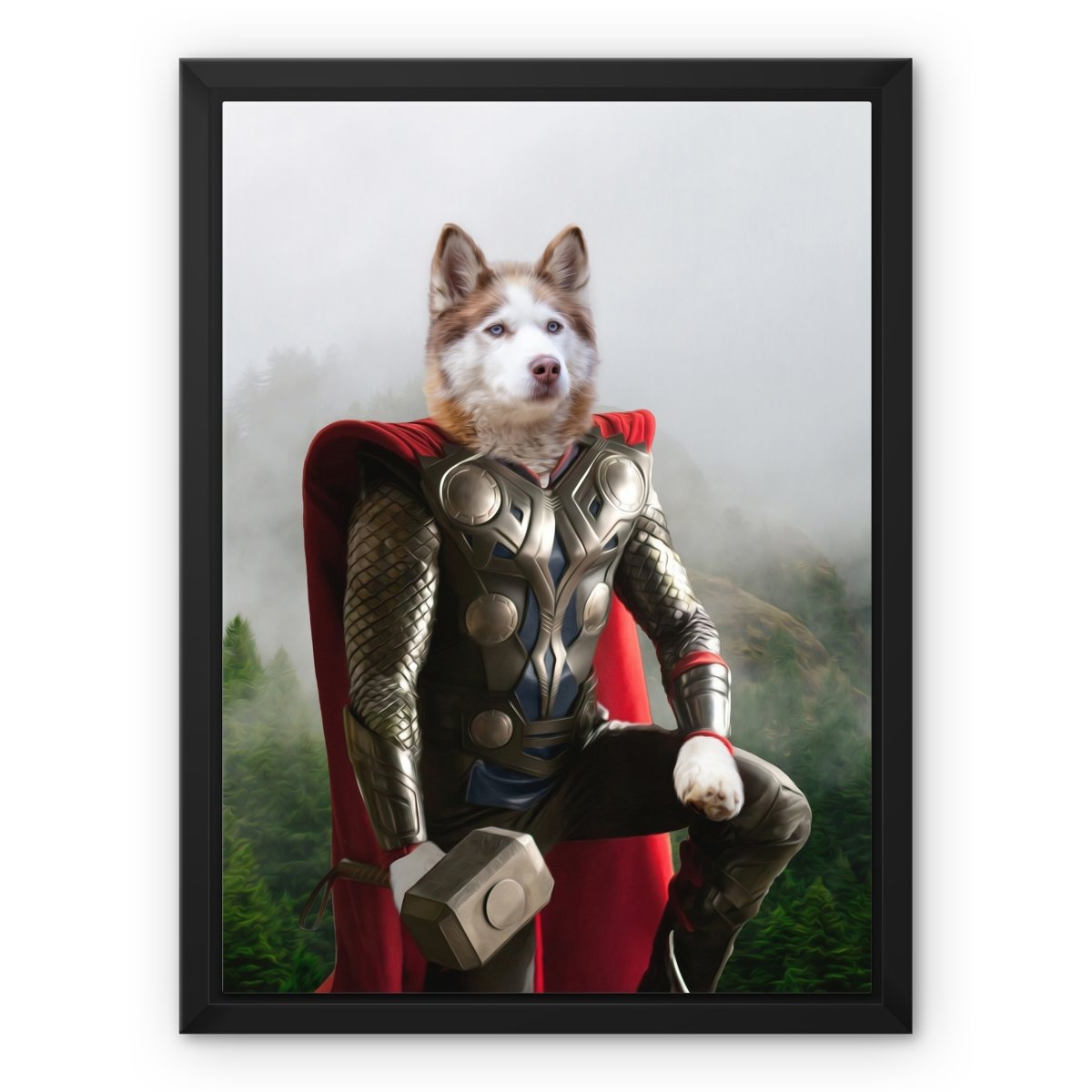 Thor: Custom Pet Canvas - Paw & Glory - Dog Portraits - Pet Portraits