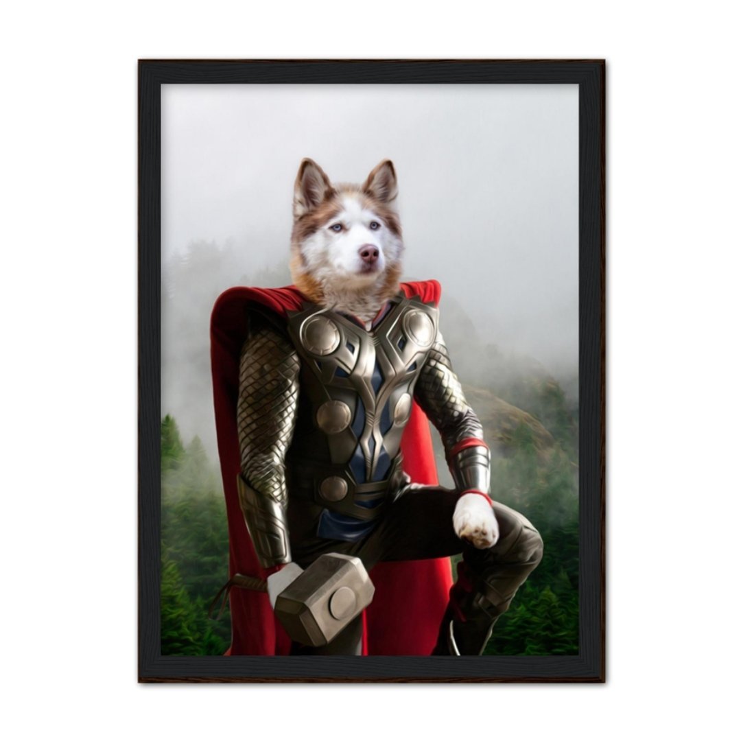 Thor: Custom Pet Portrait - Paw & Glory - Dog Portraits - Pet Portraits