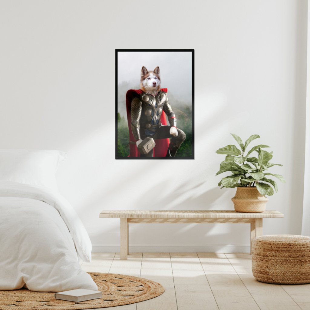 Thor: Custom Pet Portrait - Paw & Glory - Dog Portraits - Pet Portraits