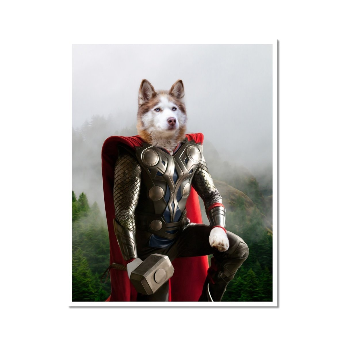 Thor: Custom Pet Poster - Paw & Glory - Dog Portraits - Pet Portraits