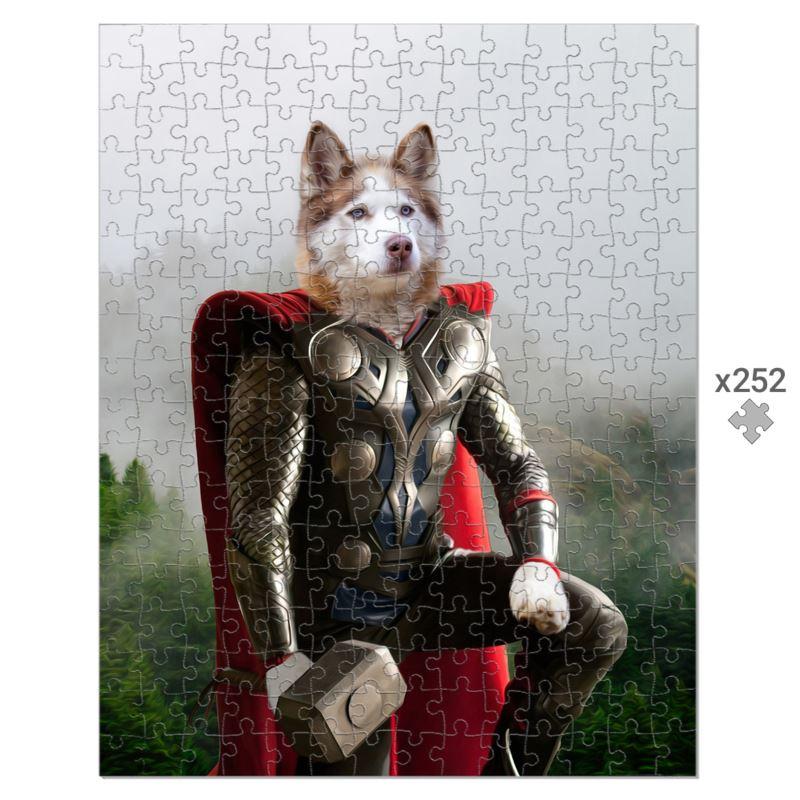 Thor: Custom Pet Puzzle - Paw & Glory - Dog Portraits - Pet Portraits