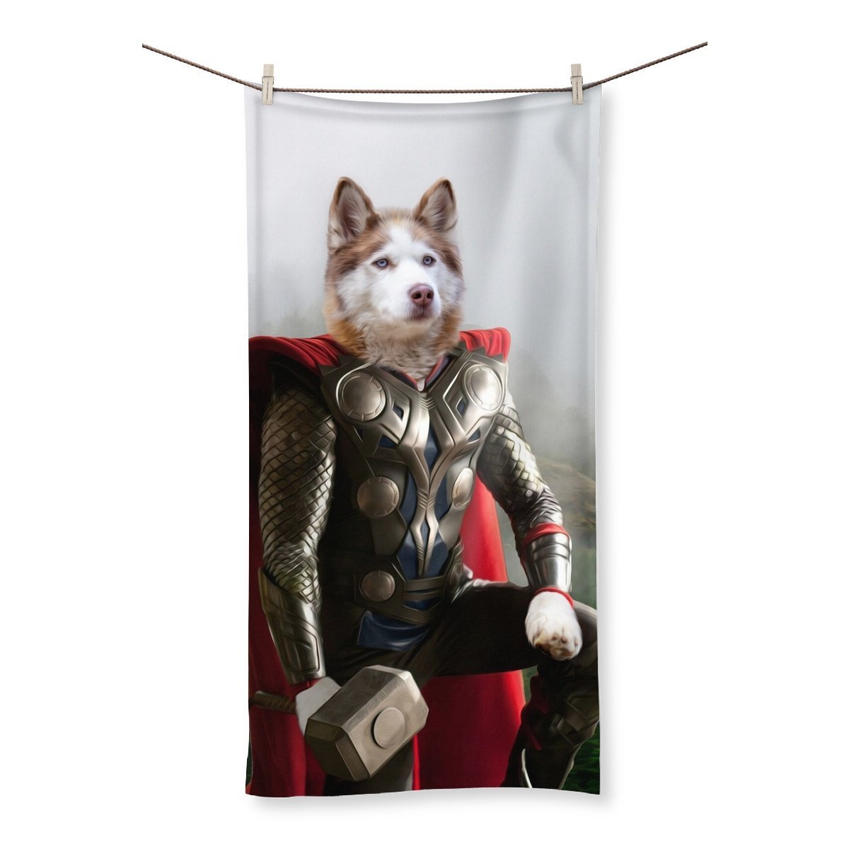 Thor: Custom Pet Towel - Paw & Glory - Dog Portraits - Pet Portraits