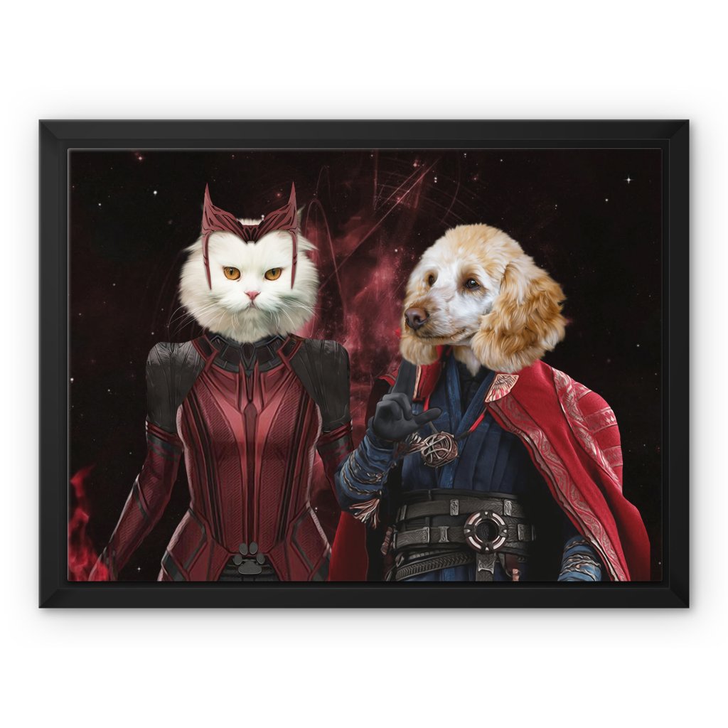 Thor & Wanda: Custom Pet Canvas - Paw & Glory - Dog Portraits - Pet Portraits