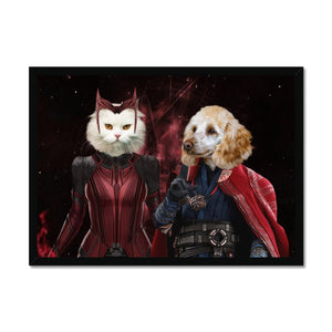 Thor & Wanda: Custom Pet Portrait - Paw & Glory - Dog Portraits - Pet Portraits