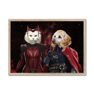 Thor & Wanda: Custom Pet Portrait - Paw & Glory - Dog Portraits - Pet Portraits