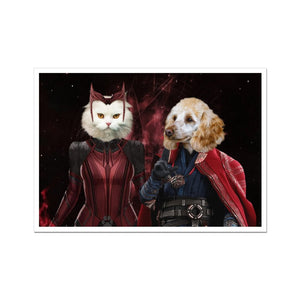 Thor & Wanda: Custom Pet Poster - Paw & Glory - Dog Portraits - Pet Portraits