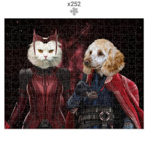 Thor & Wanda: Custom Pet Puzzle - Paw & Glory - Dog Portraits - Pet Portraits