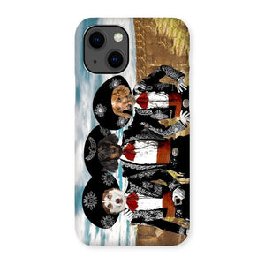 Three Amigos: Custom Pet Phone Case - Paw & Glory - Dog Portraits - Pet Portraits