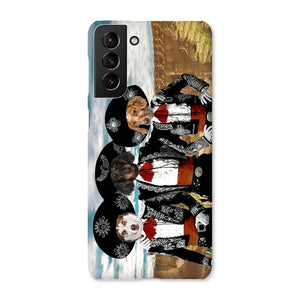 Three Amigos: Custom Pet Phone Case - Paw & Glory - Dog Portraits - Pet Portraits