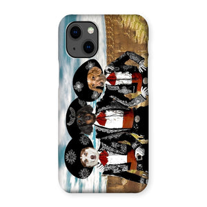 Three Amigos: Custom Pet Phone Case - Paw & Glory - Dog Portraits - Pet Portraits