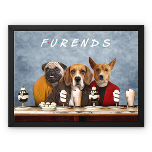 Three Furends: Custom Pet Canvas - Paw & Glory - Dog Portraits - Pet Portraits