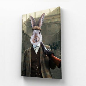 Thug (Peaky Blinders Inspired): Animal Art Canvas - Paw & Glory - Dog Portraits - Pet Portraits