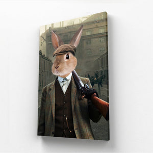 Thug (Peaky Blinders Inspired): Animal Art Canvas - Paw & Glory - Dog Portraits - Pet Portraits