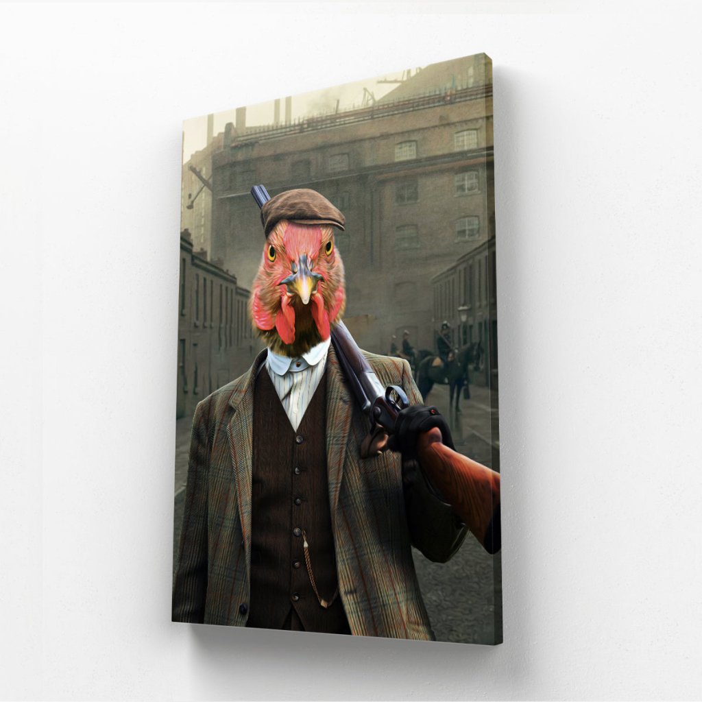 Thug (Peaky Blinders Inspired): Animal Art Canvas - Paw & Glory - Dog Portraits - Pet Portraits