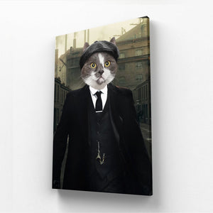 Tommy (Peaky Blinders Inspired): Animal Art Canvas - Paw & Glory - Dog Portraits - Pet Portraits