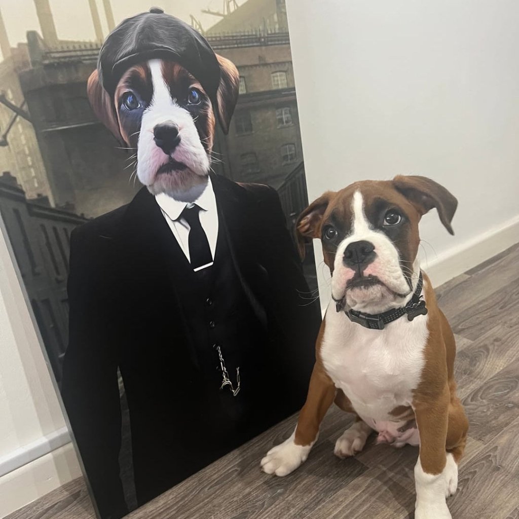 Tommy (Peaky Blinders Inspired): Custom Pet Canvas