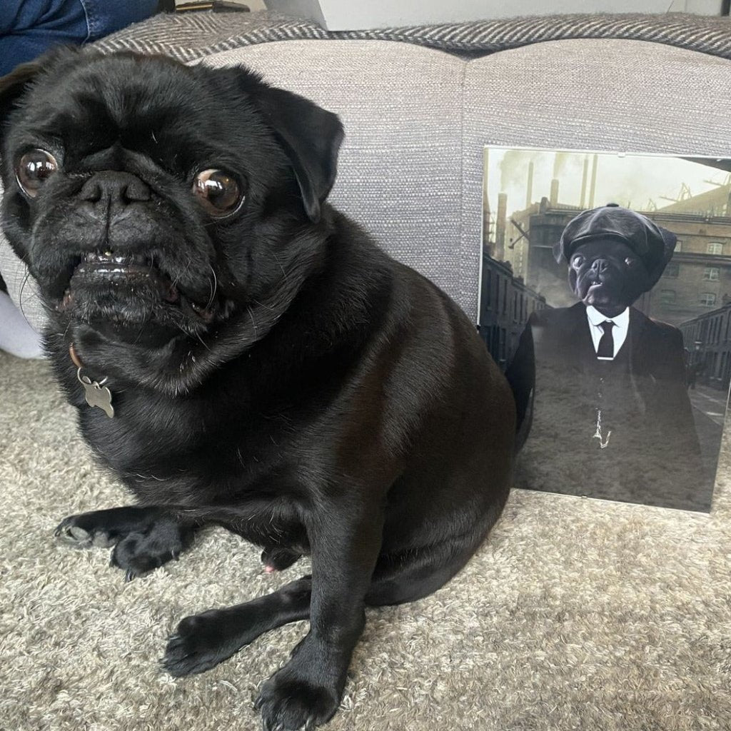 Tommy (Peaky Blinders Inspired): Custom Pet Portrait