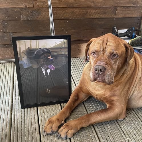 Tommy (Peaky Blinders Inspired): Custom Pet Portrait