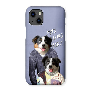 Tony & Deborah (Men Behaving Badly Inspired): Custom Pet Phone Case - Paw & Glory - Dog Portraits - Pet Portraits