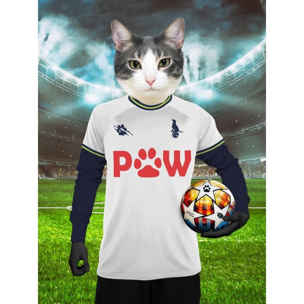 Tottenham Hotspaw Football Club: Custom Digital Download Pet Portrait - Paw & Glory - Dog Portraits - Pet Portraits