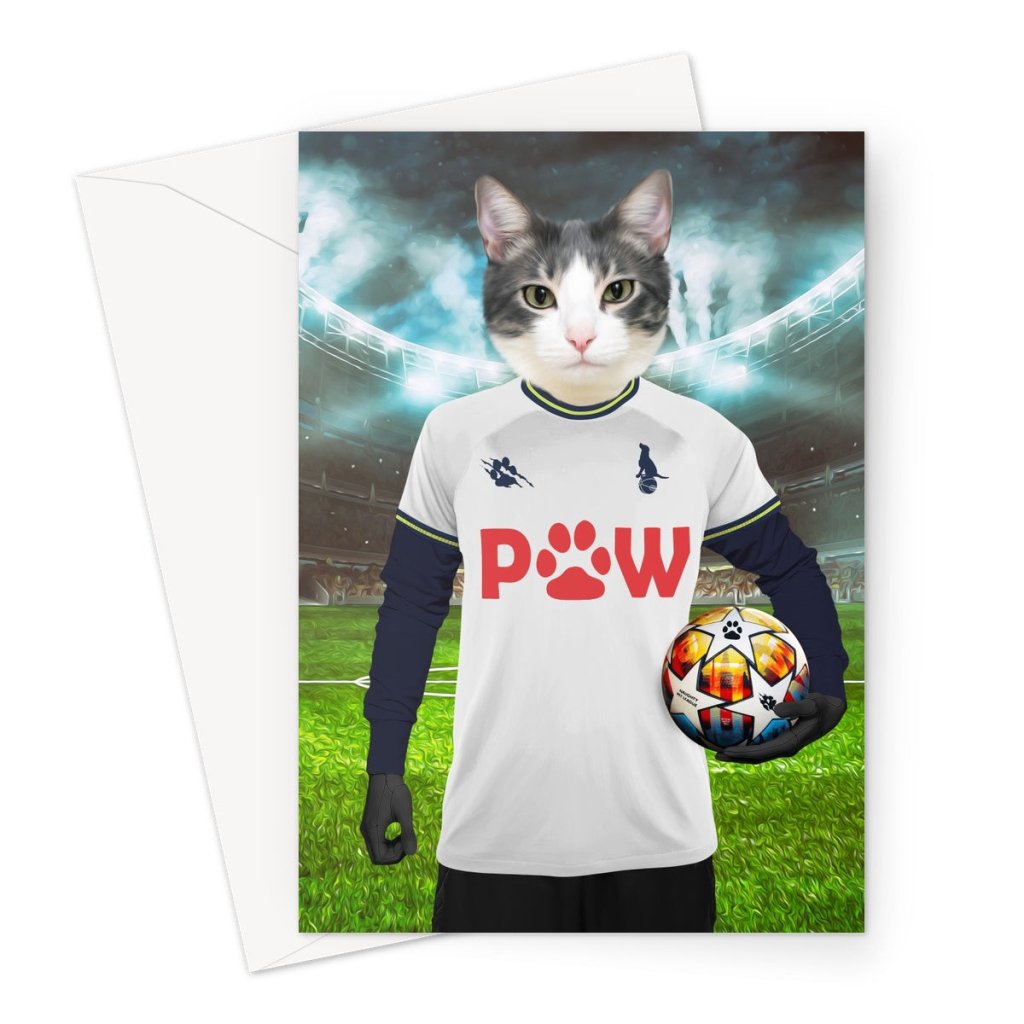 Tottenham Hotspaw Football Club: Custom Pet Greeting Card - Paw & Glory - Dog Portraits - Pet Portraits