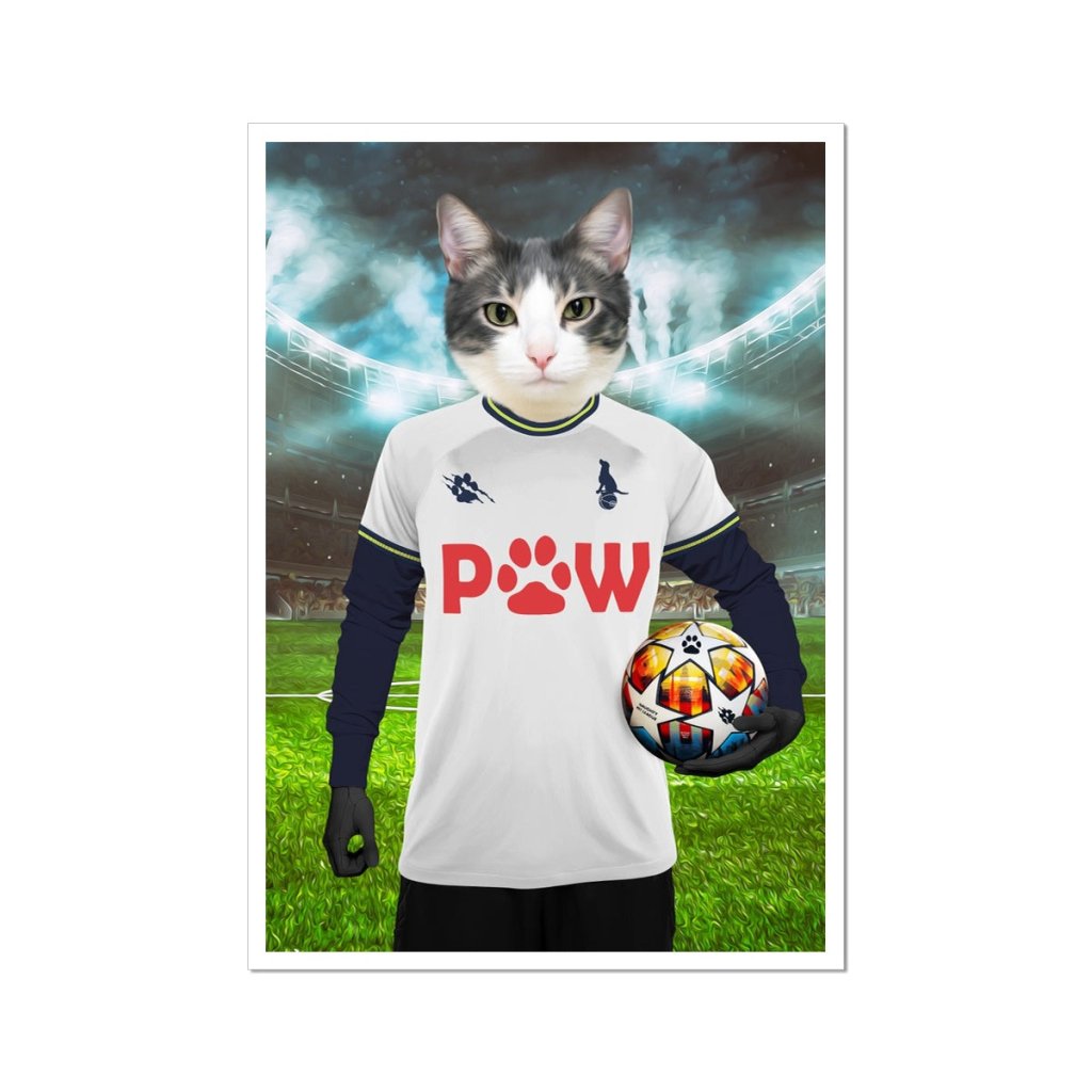 Tottenham Hotspaw Football Club: Custom Pet Portrait - Paw & Glory - Dog Portraits - Pet Portraits