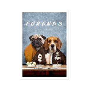 Two Furends: Custom Pet Portrait - Paw & Glory - Dog Portraits - Pet Portraits