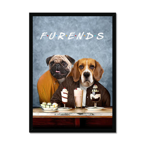 Two Furends: Custom Pet Portrait - Paw & Glory - Dog Portraits - Pet Portraits