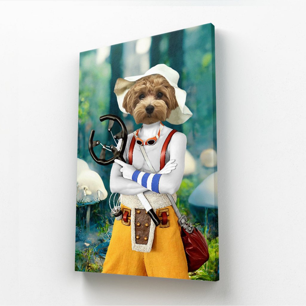 Usopp (One Piece Inspired): Custom Pet Canvas - Paw & Glory - Dog Portraits - Pet Portraits