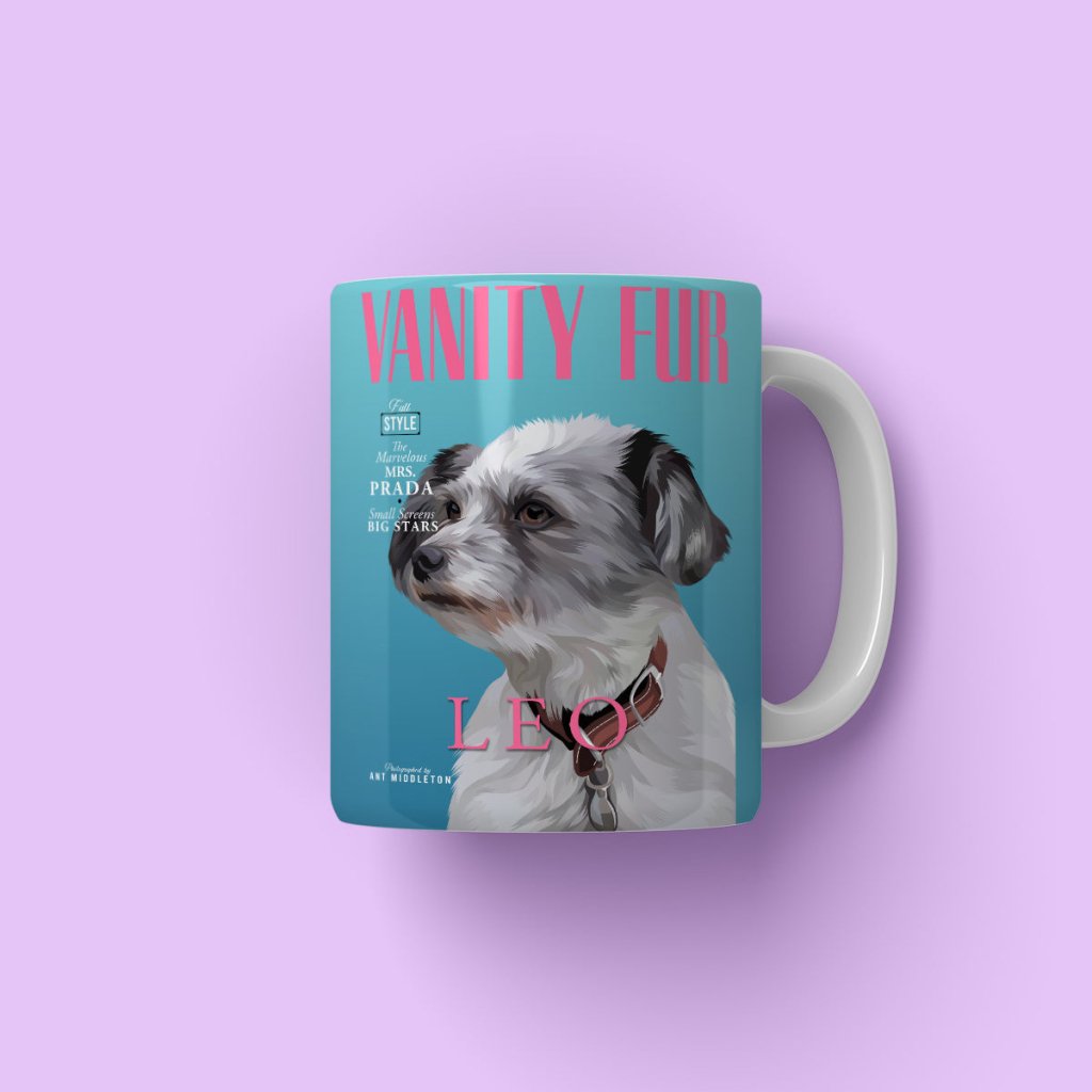 Vanity Fur: Custom Pet Coffee Mug - Paw & Glory - Dog Portraits - Pet Portraits