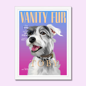 Vanity Fur: Custom Pet Portrait - Paw & Glory - Dog Portraits - Pet Portraits