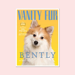 Vanity Fur: Custom Pet Portrait - Paw & Glory - Dog Portraits - Pet Portraits