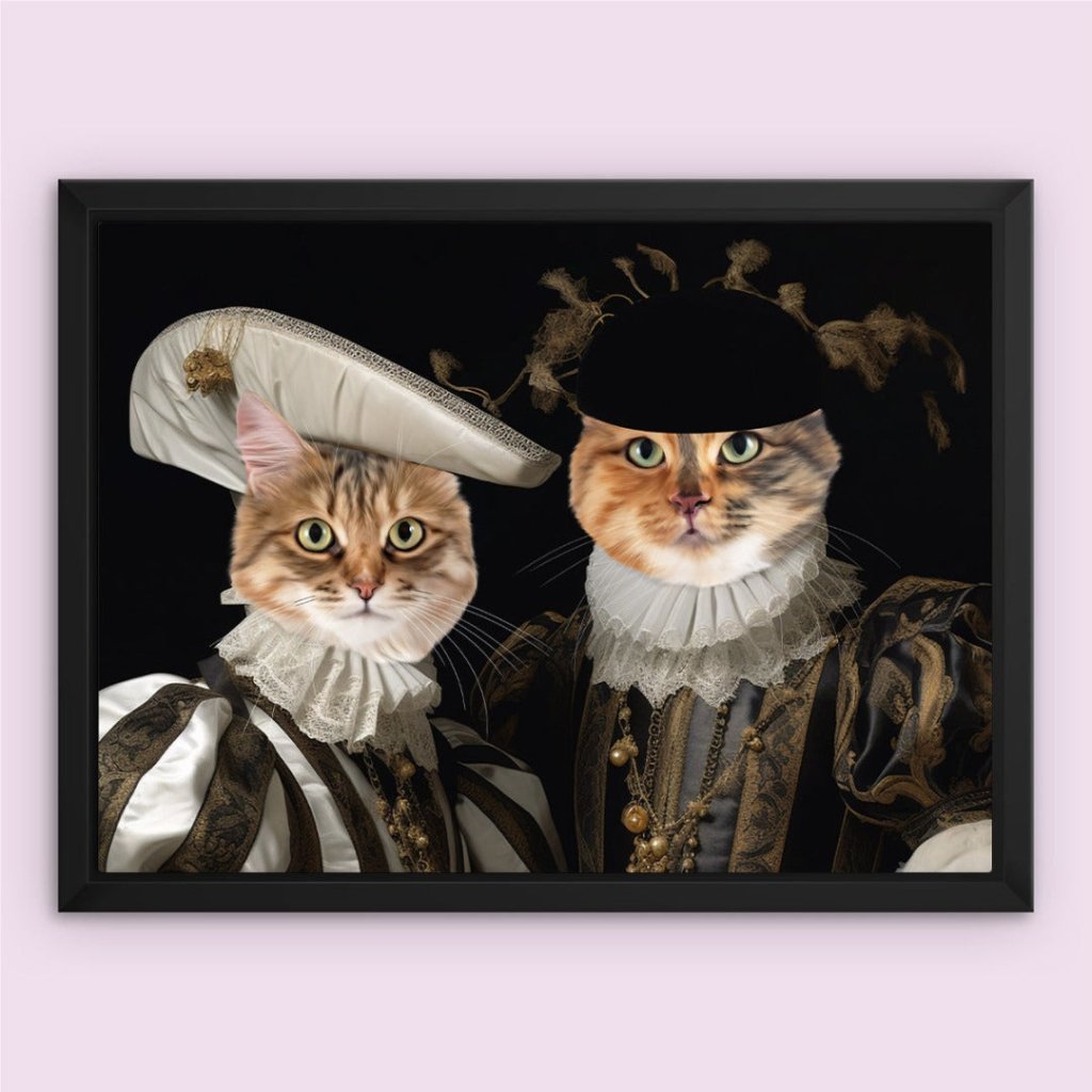 Viscount and Viscountess: Custom Pet Canvas - Paw & Glory - Dog Portraits - Pet Portraits