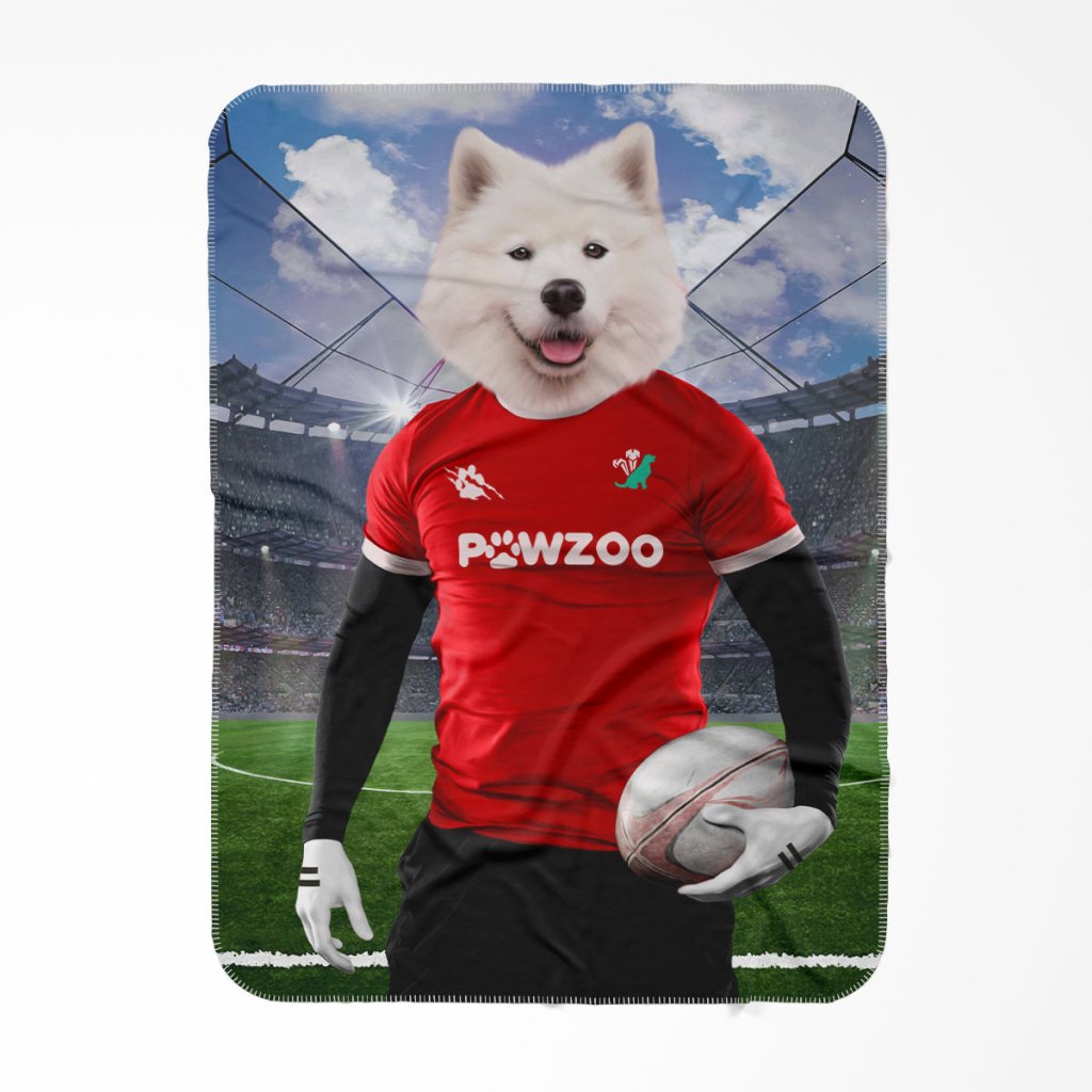 Wales Rugby Team: Custom Pet Blanket - Paw & Glory - Dog Portraits - Pet Portraits