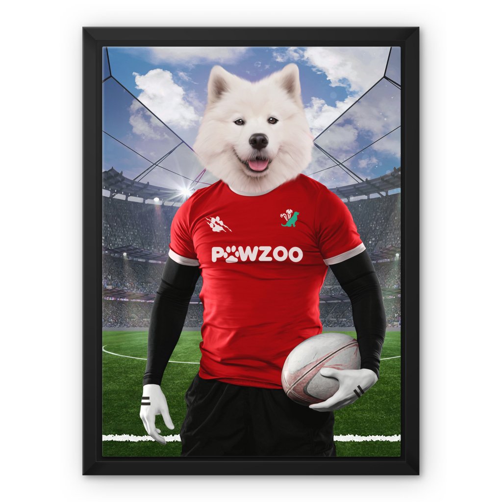 Wales Rugby Team: Custom Pet Canvas - Paw & Glory - Dog Portraits - Pet Portraits