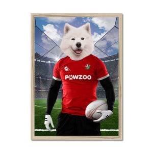 Wales Rugby Team: Custom Pet Portrait - Paw & Glory - Dog Portraits - Pet Portraits