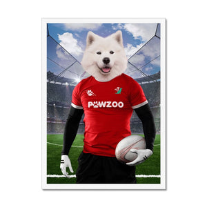 Wales Rugby Team: Custom Pet Portrait - Paw & Glory - Dog Portraits - Pet Portraits