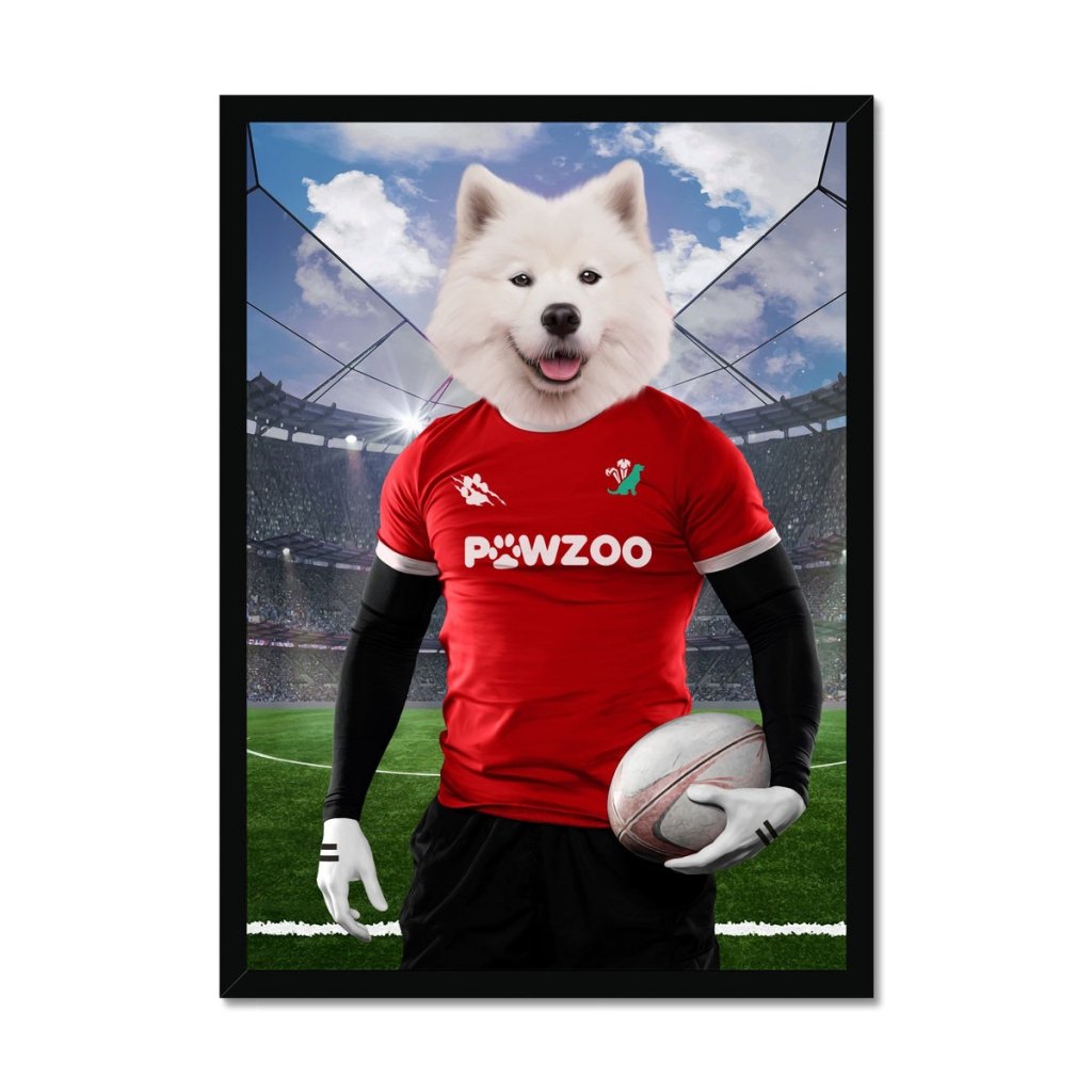 Wales Rugby Team: Custom Pet Portrait - Paw & Glory - Dog Portraits - Pet Portraits