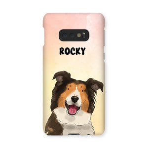 Watercolour: Custom One Pet Phone Case - Paw & Glory - Dog Portraits - Pet Portraits