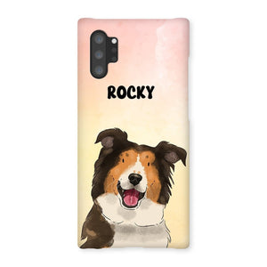 Watercolour: Custom One Pet Phone Case - Paw & Glory - Dog Portraits - Pet Portraits