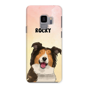 Watercolour: Custom One Pet Phone Case - Paw & Glory - Dog Portraits - Pet Portraits