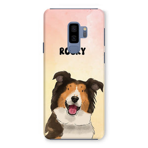 Watercolour: Custom One Pet Phone Case - Paw & Glory - Dog Portraits - Pet Portraits