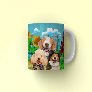 Watercolour: Custom Pet Coffee Mug - Paw & Glory - Dog Portraits - Pet Portraits