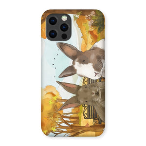 Watercolour: Custom Two Pet Phone Case - Paw & Glory - Dog Portraits - Pet Portraits