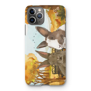 Watercolour: Custom Two Pet Phone Case - Paw & Glory - Dog Portraits - Pet Portraits