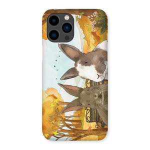 Watercolour: Custom Two Pet Phone Case - Paw & Glory - Dog Portraits - Pet Portraits