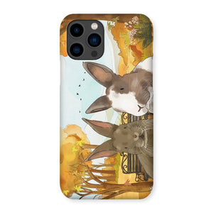 Watercolour: Custom Two Pet Phone Case - Paw & Glory - Dog Portraits - Pet Portraits